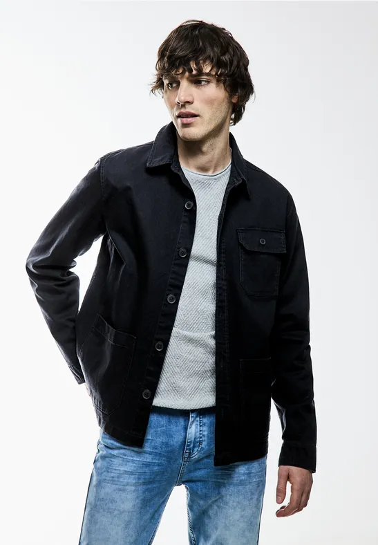 Overshirt in washed Optik