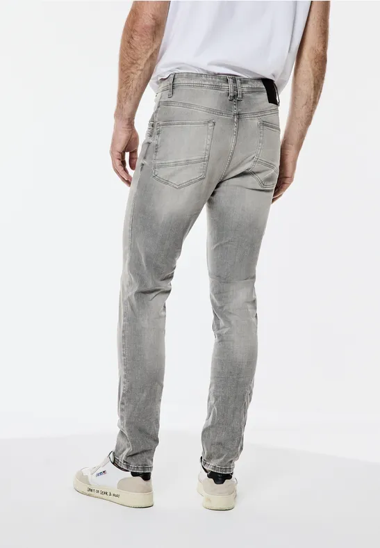 Graue Slim Fit Jeans