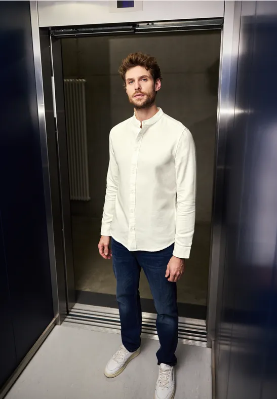 Strukturhemd im Slim Fit