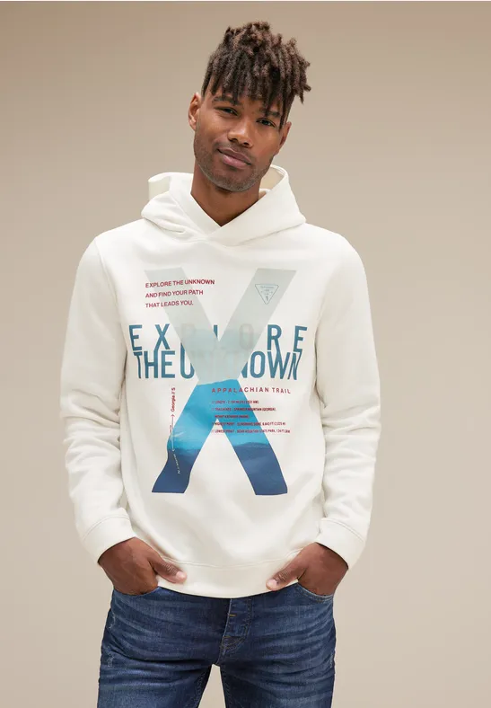 Kapuzenpulli mit Frontprint