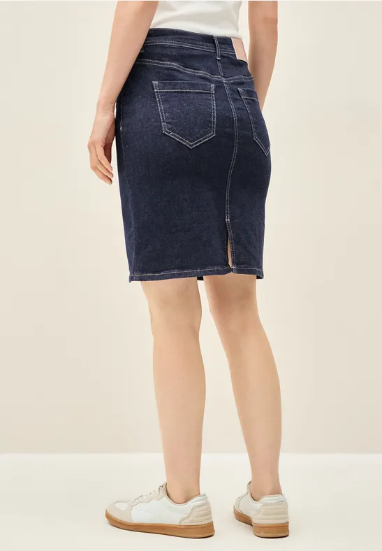 Jeansrock im Rinsed-Look