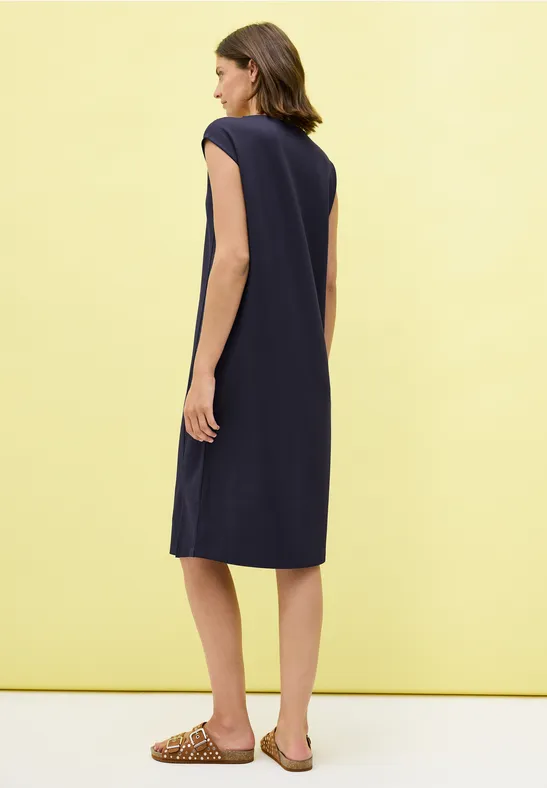 Jersey-Kleid in Unifarbe
