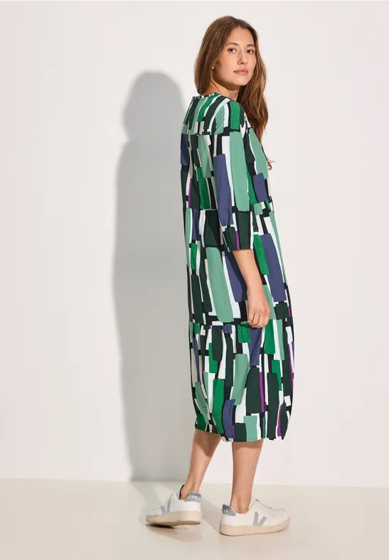 Bedrucktes Midi-Kleid