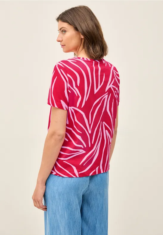 T-Shirt mit floralem Print