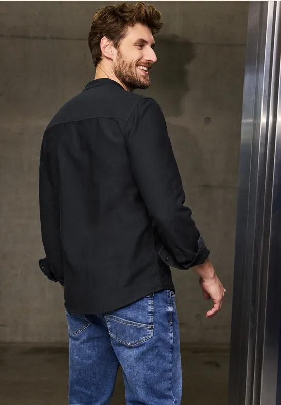 Strukturhemd im Slim Fit