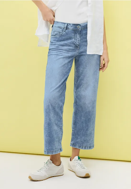7/8 Wide Leg Jeans