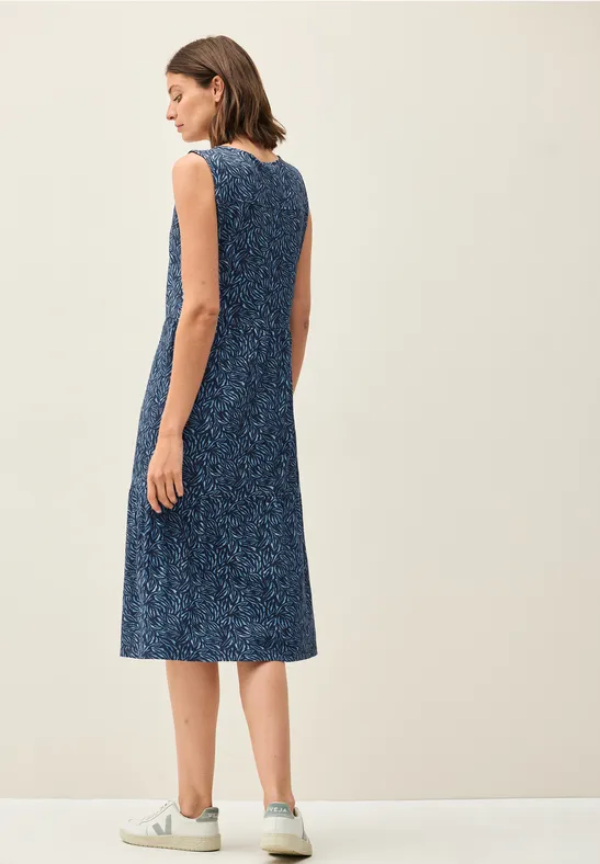 Minimal Print Jersey-Kleid