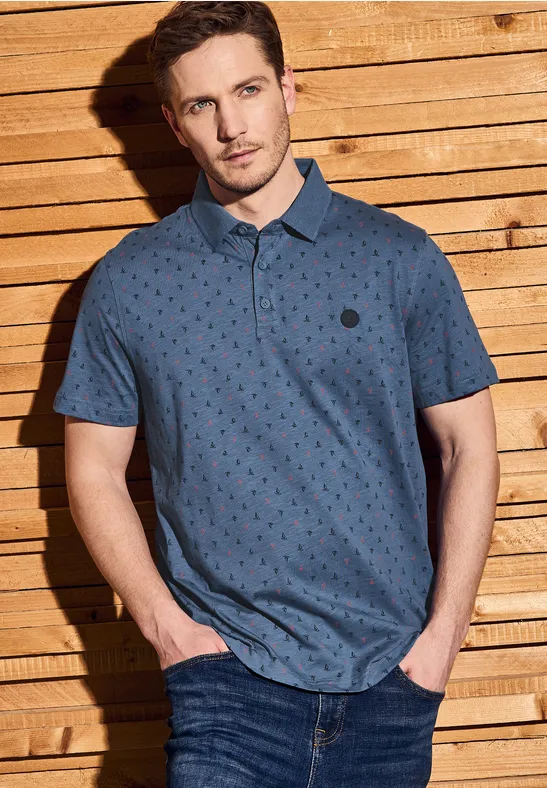 Bedrucktes Jersey Poloshirt