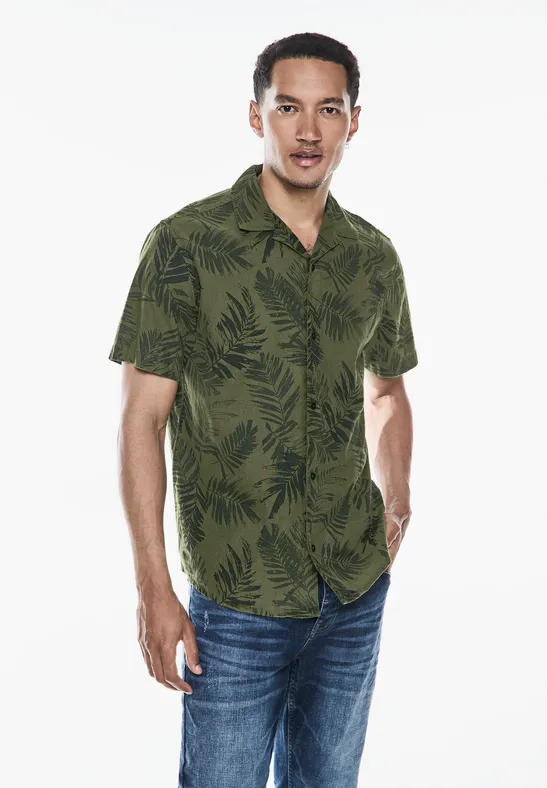 Hemd mit Resort Print
