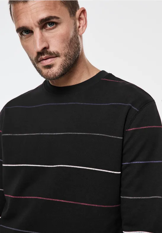 Sweatshirt mit Streifen