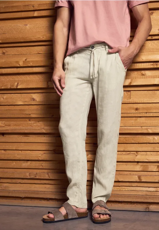 Relaxed Fit Leinenchino