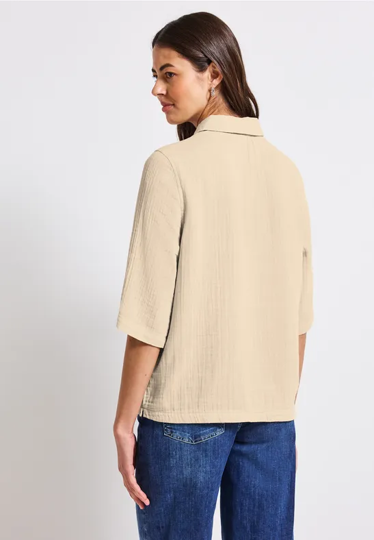 Musselin Hemdbluse