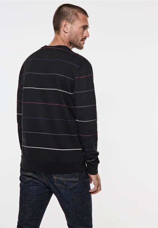 Sweatshirt mit Streifen