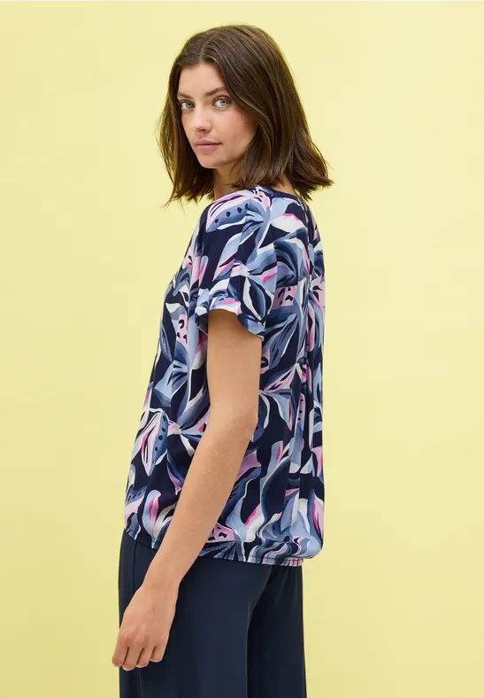 Gemustertes Blusenshirt