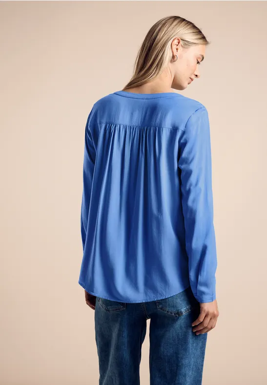 Basic Bluse in Unifarbe