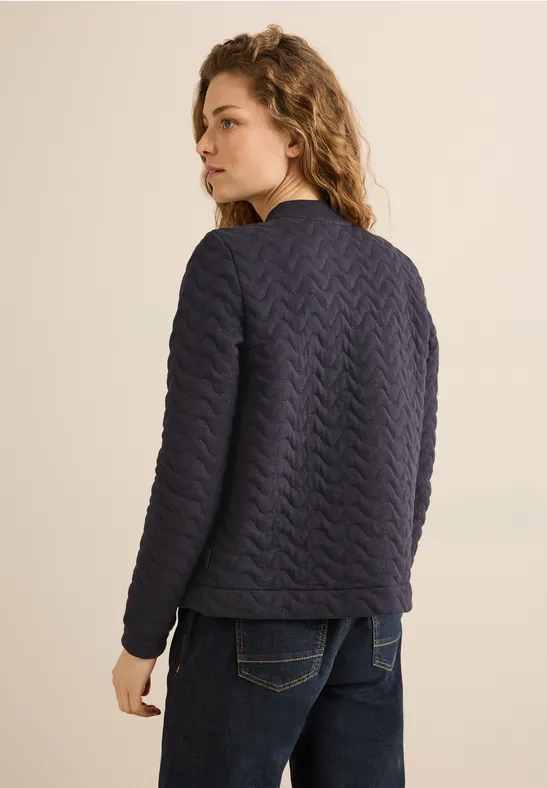 Sweatjacke mit 3D Struktur