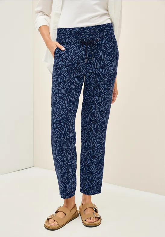 Gemusterte Loose Fit Hose