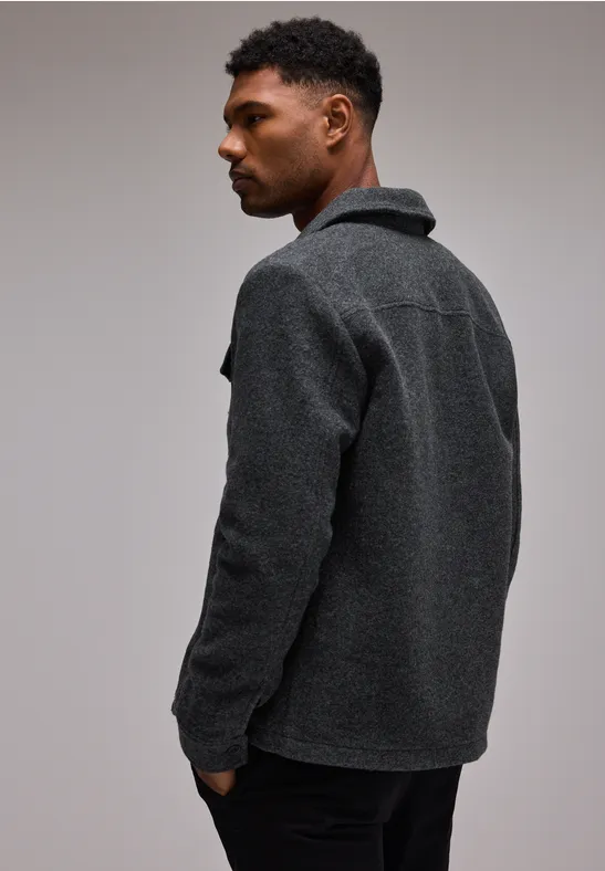 Overshirt in Woll-Optik