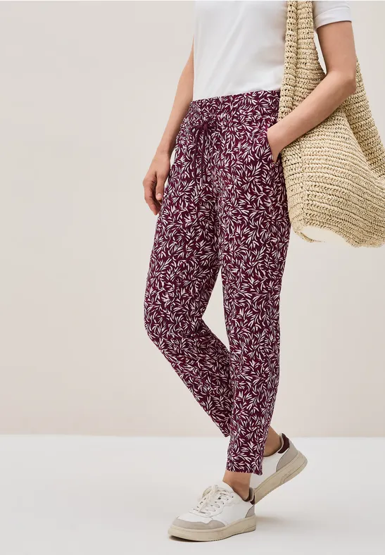 Gemusterte Loose Fit Hose