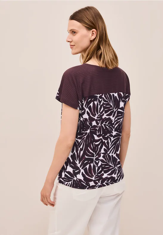 Print Shirt mit Details