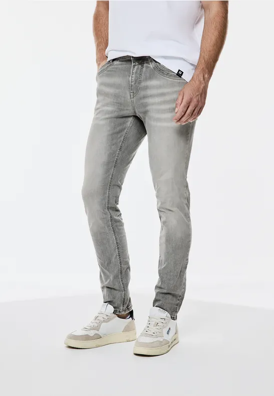Graue Slim Fit Jeans