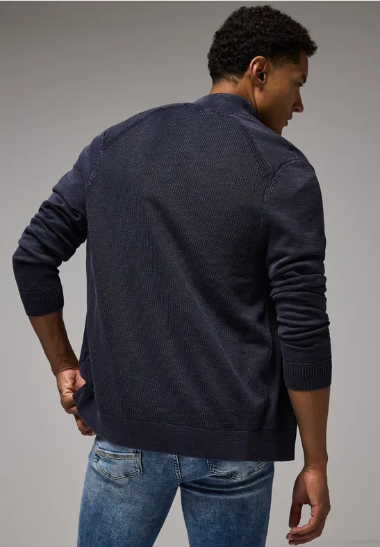 Strickjacke im Washed-Look