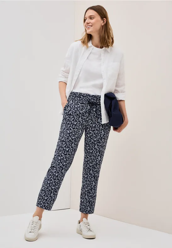 Gemusterte Loose Fit Hose
