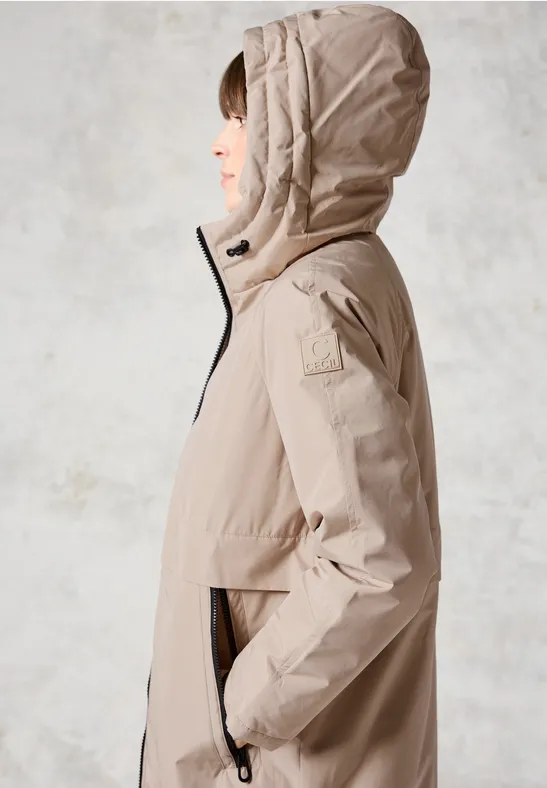 Gefütterter Trenchcoat