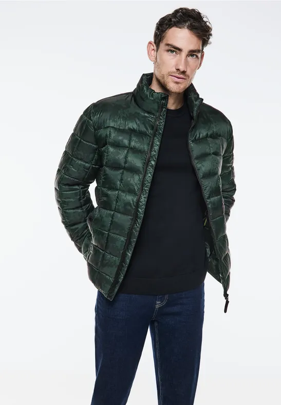 Bedruckte Steppjacke