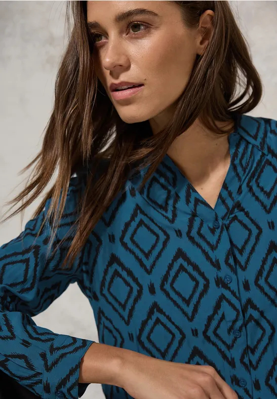Bedruckte Longbluse