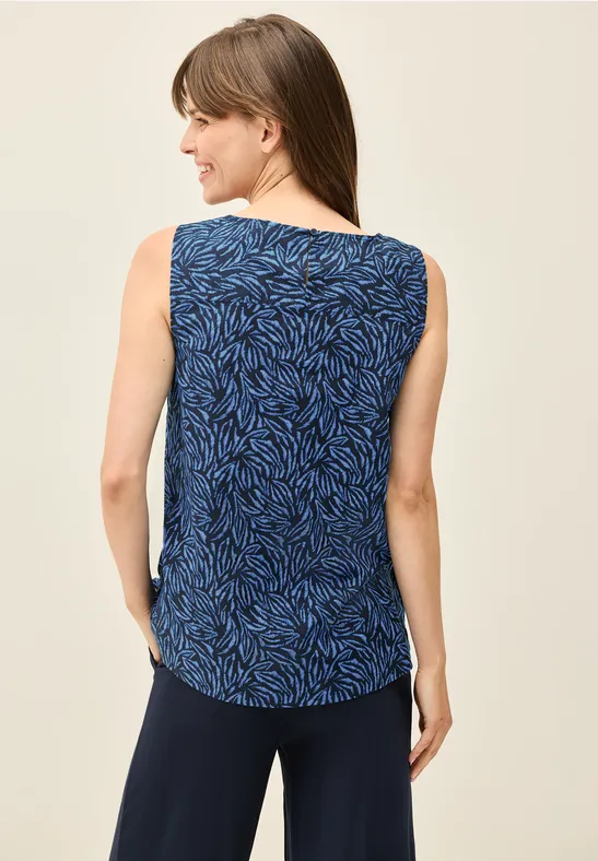 Blusentop mit Minimal Print