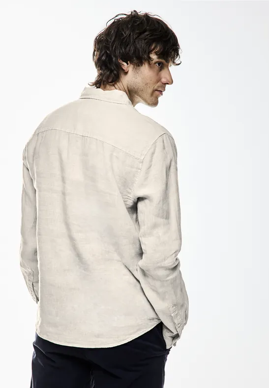 Button Down Leinenhemd