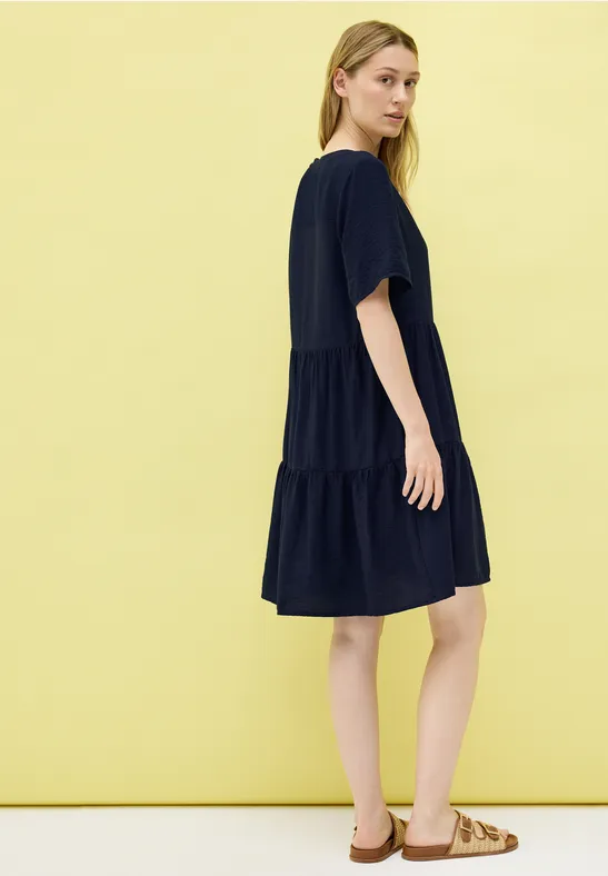 Knielanges Volant-Kleid