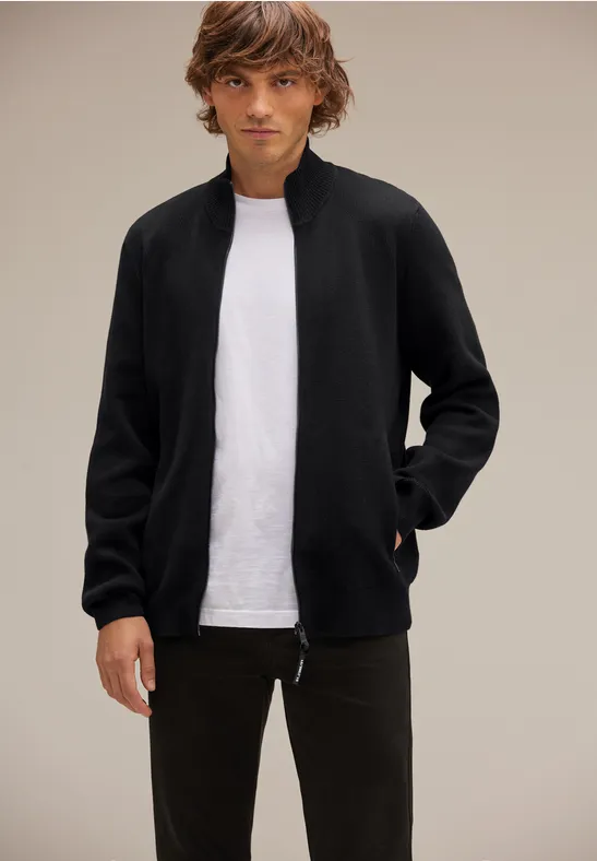 Strickjacke mit Zipper