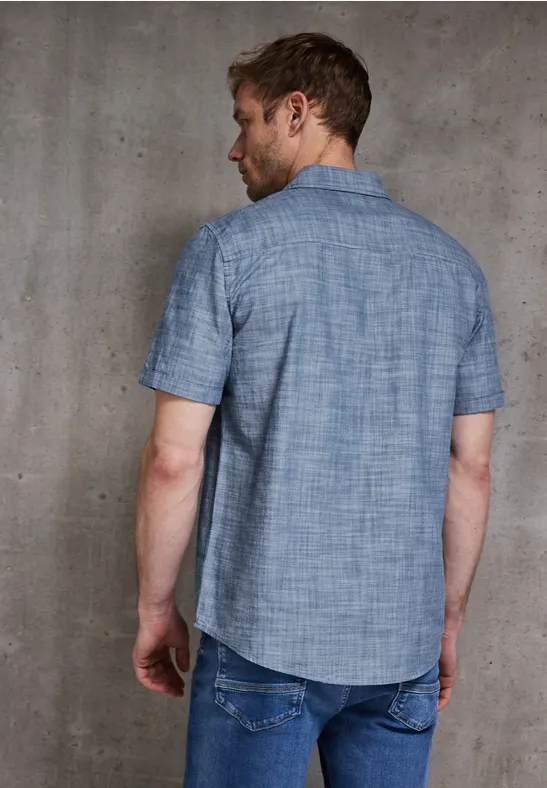 Chambray Baumwoll-Hemd