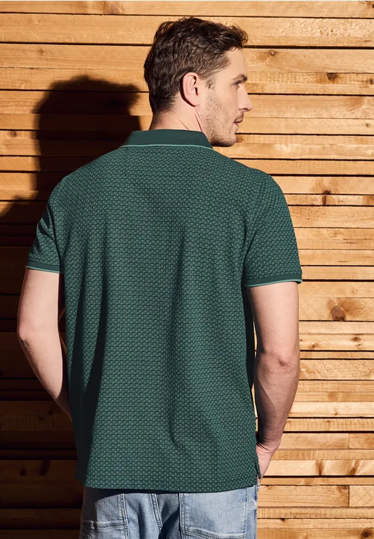 Bedrucktes Piquée Poloshirt