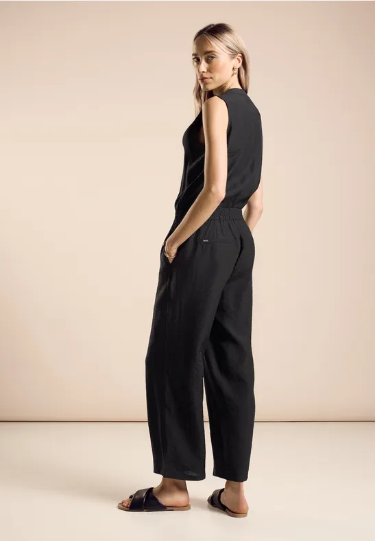 Jumpsuit in Unifarbe