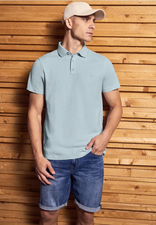 Slub Jersey Poloshirt