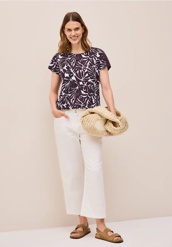 Print Shirt mit Details