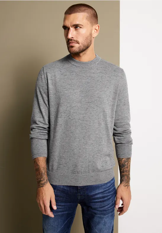 Basic Melange Pullover
