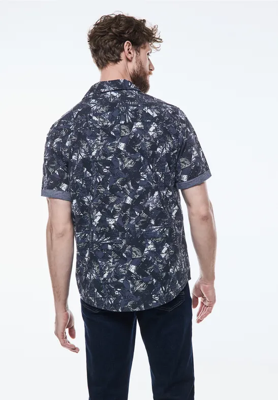 Allover Print Hemd