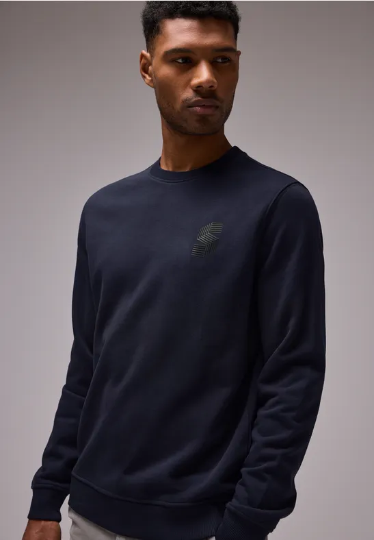 Sweatshirt mit Brustprint