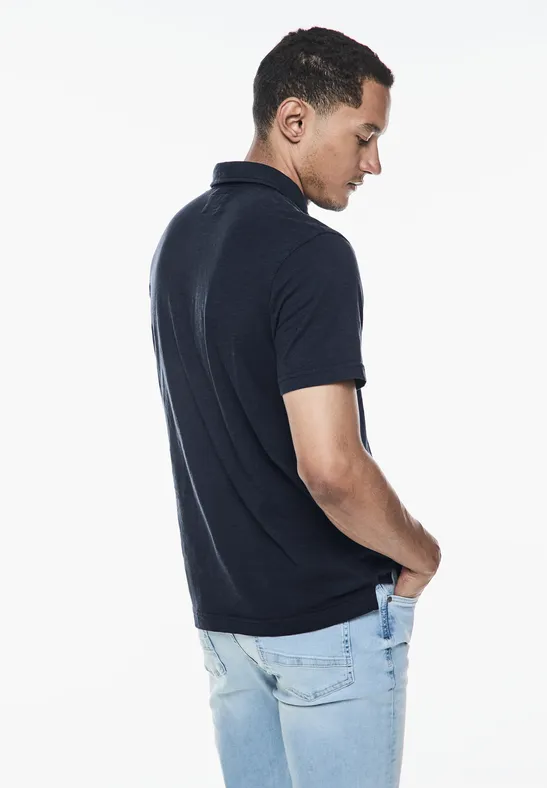 Garmend Dye Slub Poloshirt