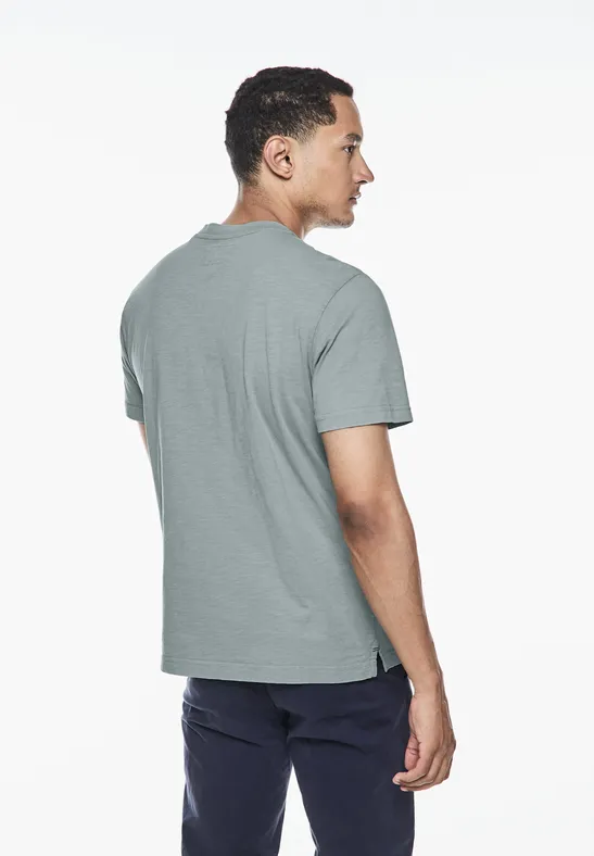 Garment dye Henley Shirt