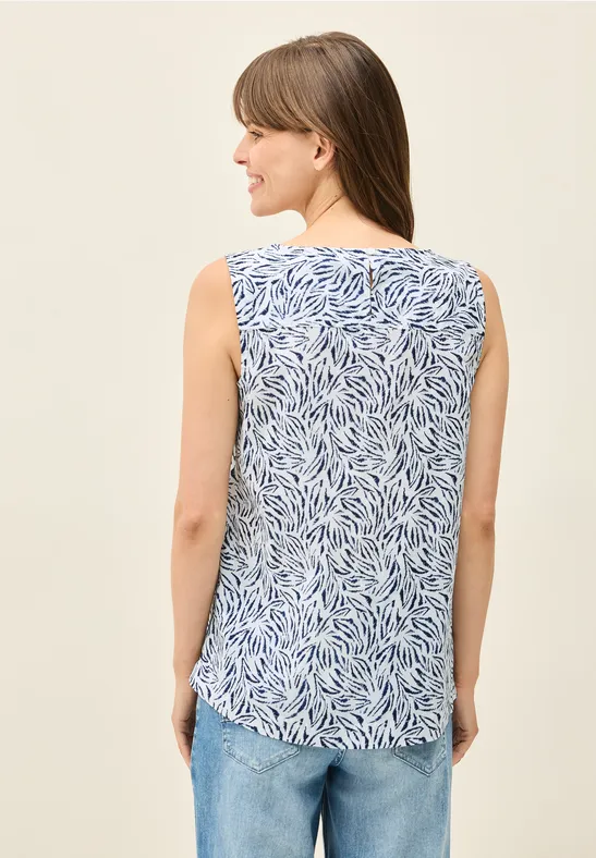 Blusentop mit Minimal Print