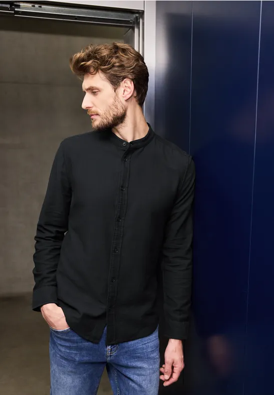 Strukturhemd im Slim Fit