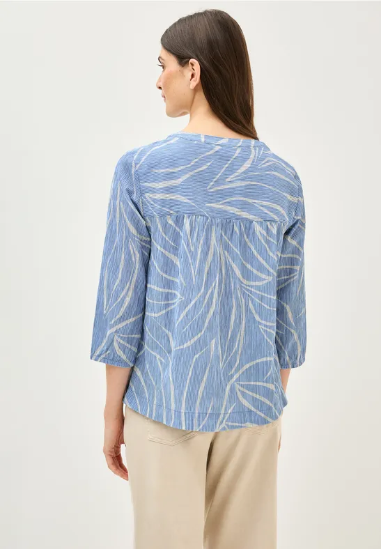Strukturbluse mit Muster