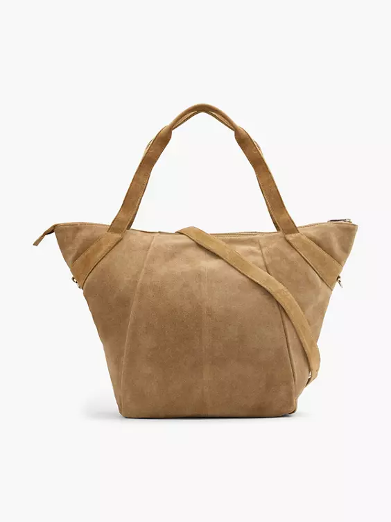 5th Avenue Leder Shopper in sand