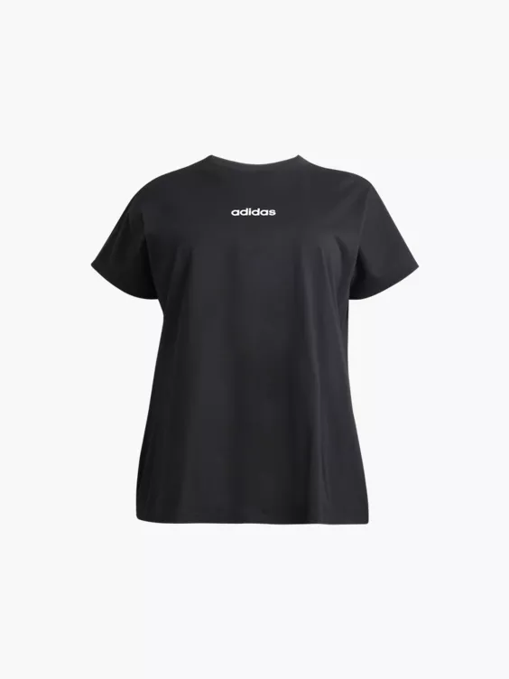 adidas Plus Size T-Shirt in schwarz