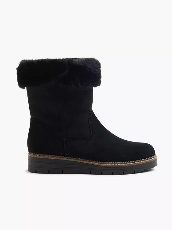Medicus Leder Komfort Boots in schwarz